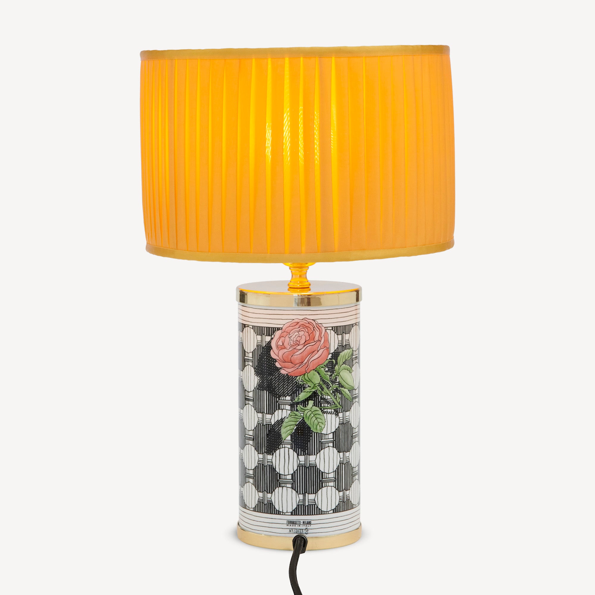 Paralume cilindrico plissè