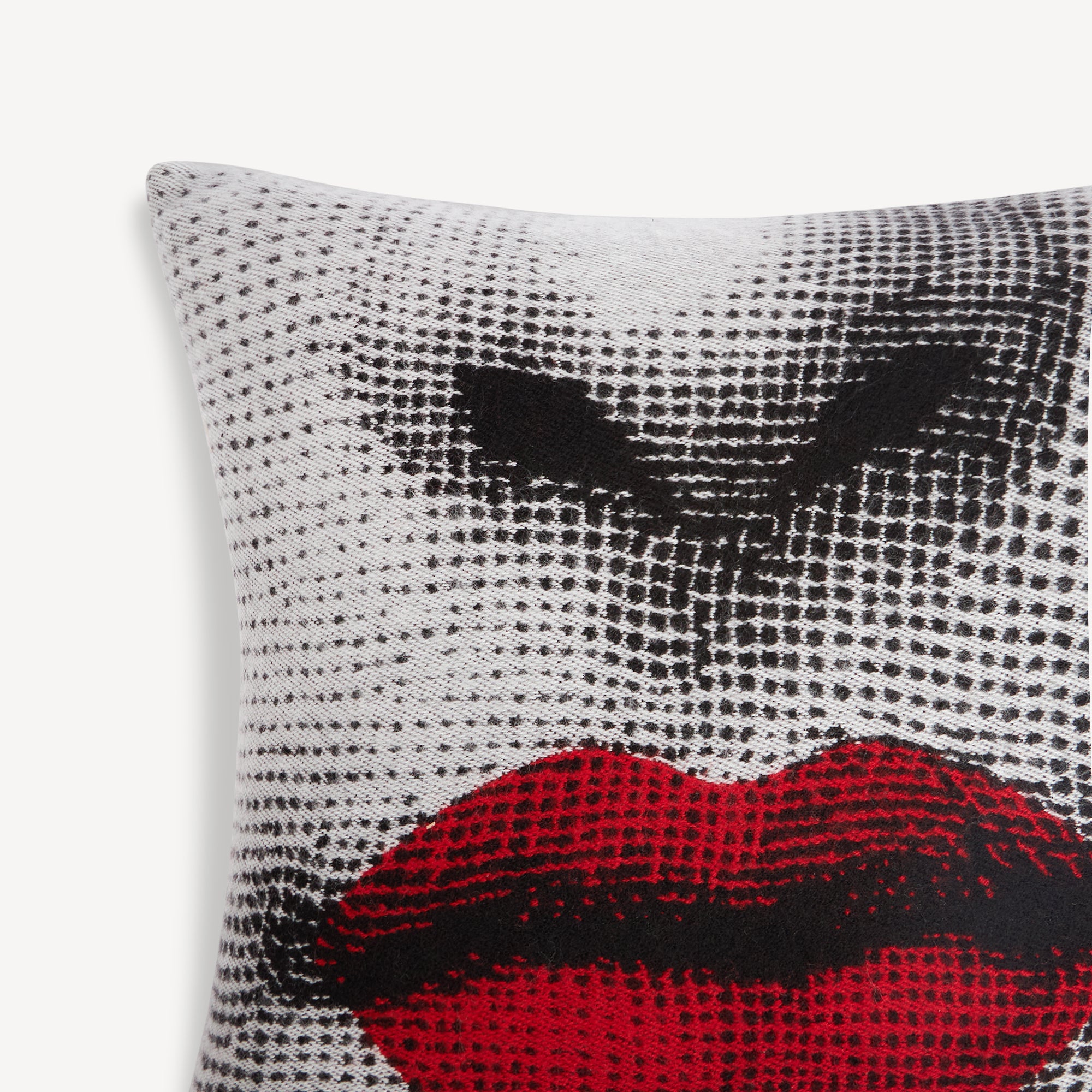 Cushion Kiss in White/Black/Red | Fornasetti® – Fornasetti Store