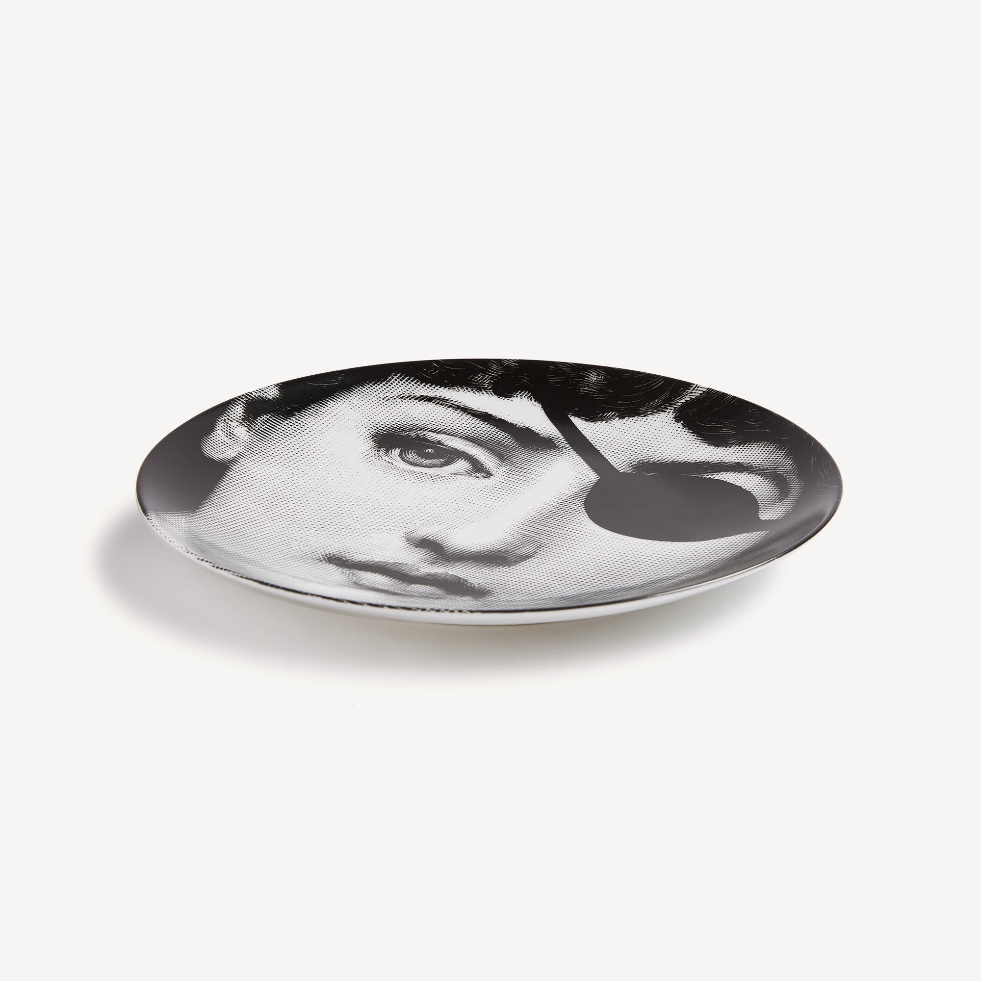 Wall plate Tema e Variazioni n.8 in White/Black | Fornasetti