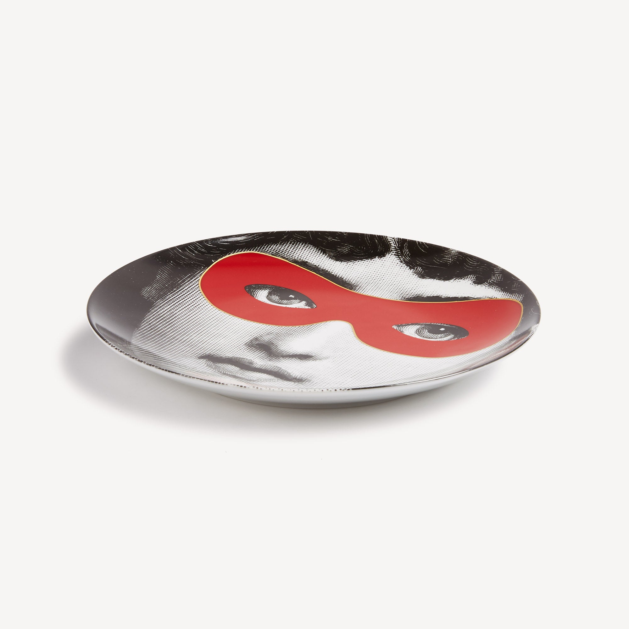 Wall plate Tema e Variazioni n.22 in White/Black/Red | Fornasetti