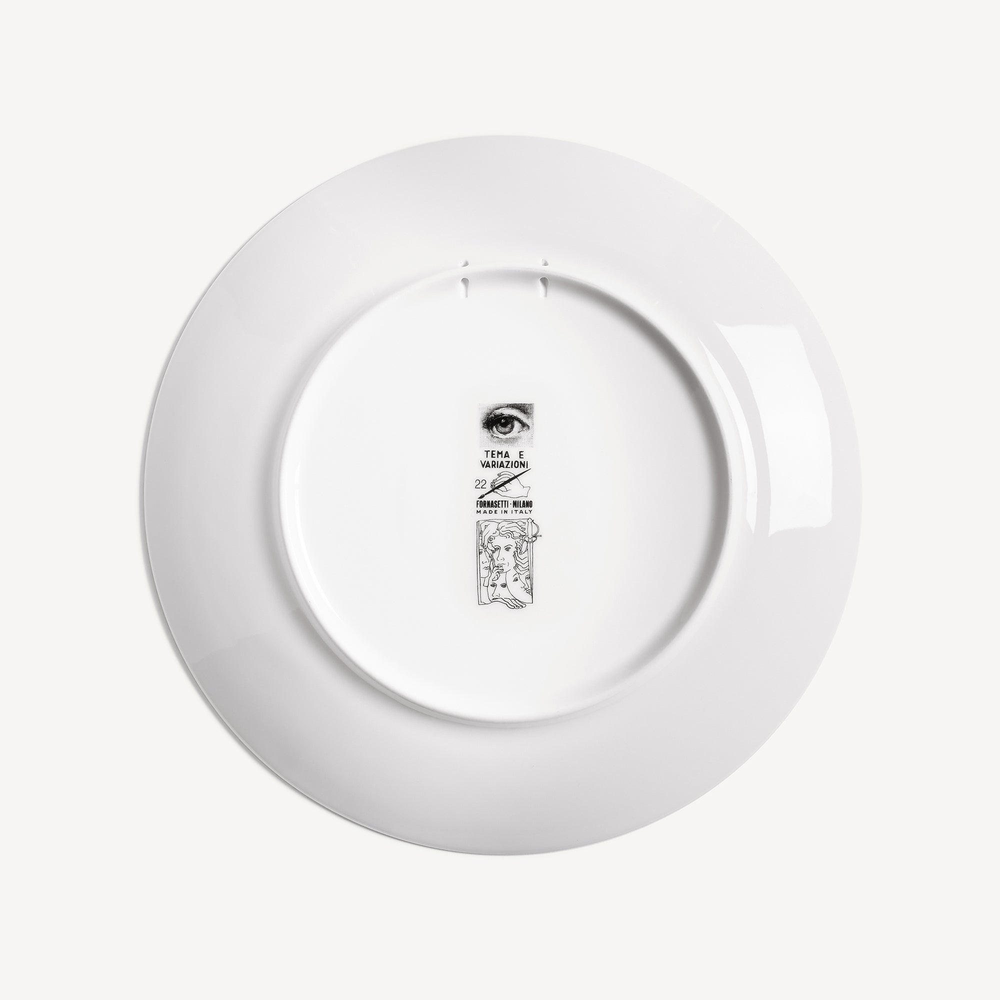 フォルナセッティ「Tema e Variazioni n°22」プレート Tema e Variazioni Porcelain Plate No. 22 | Fornasetti