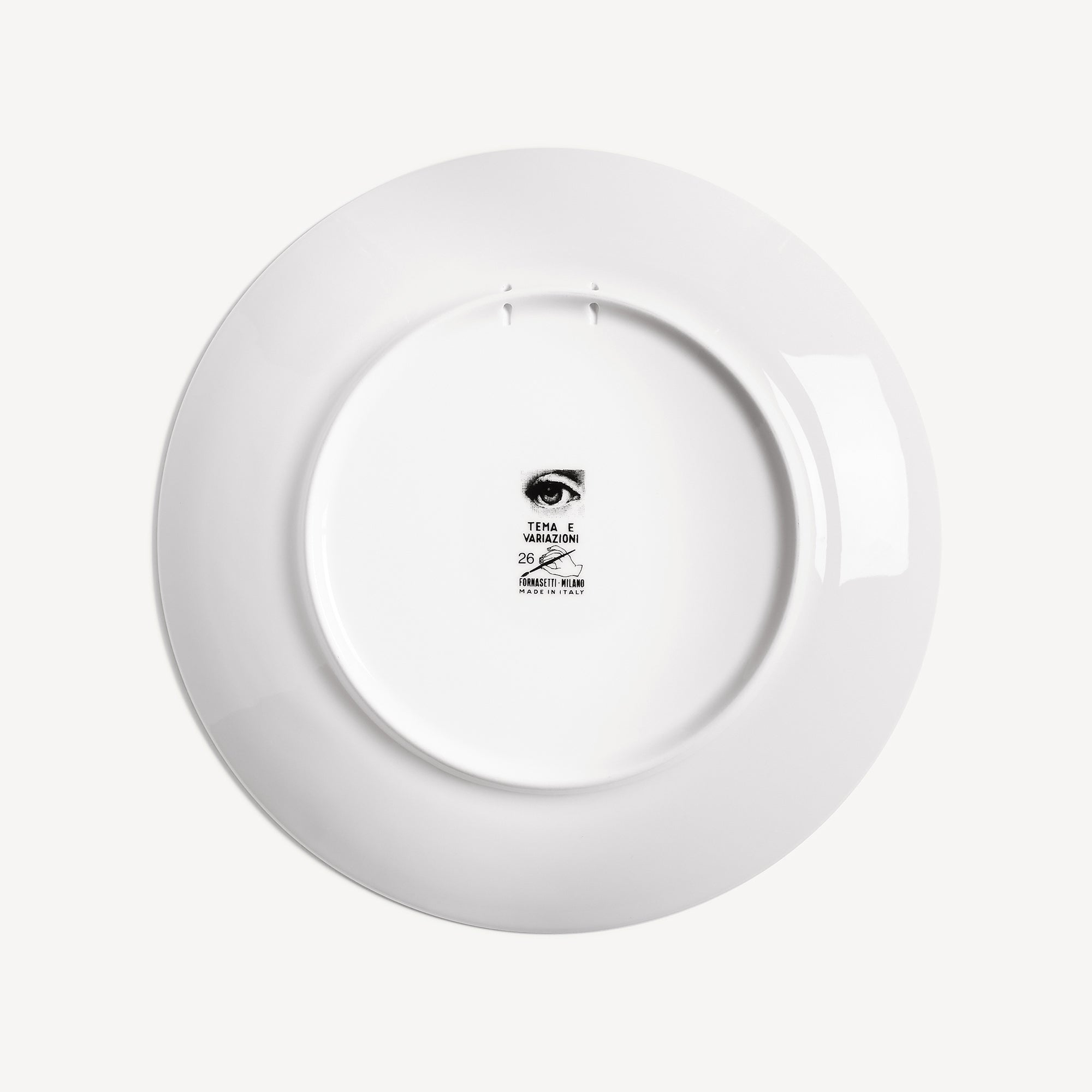 Wall plate Tema e Variazioni n.26 in White/Black | Fornasetti