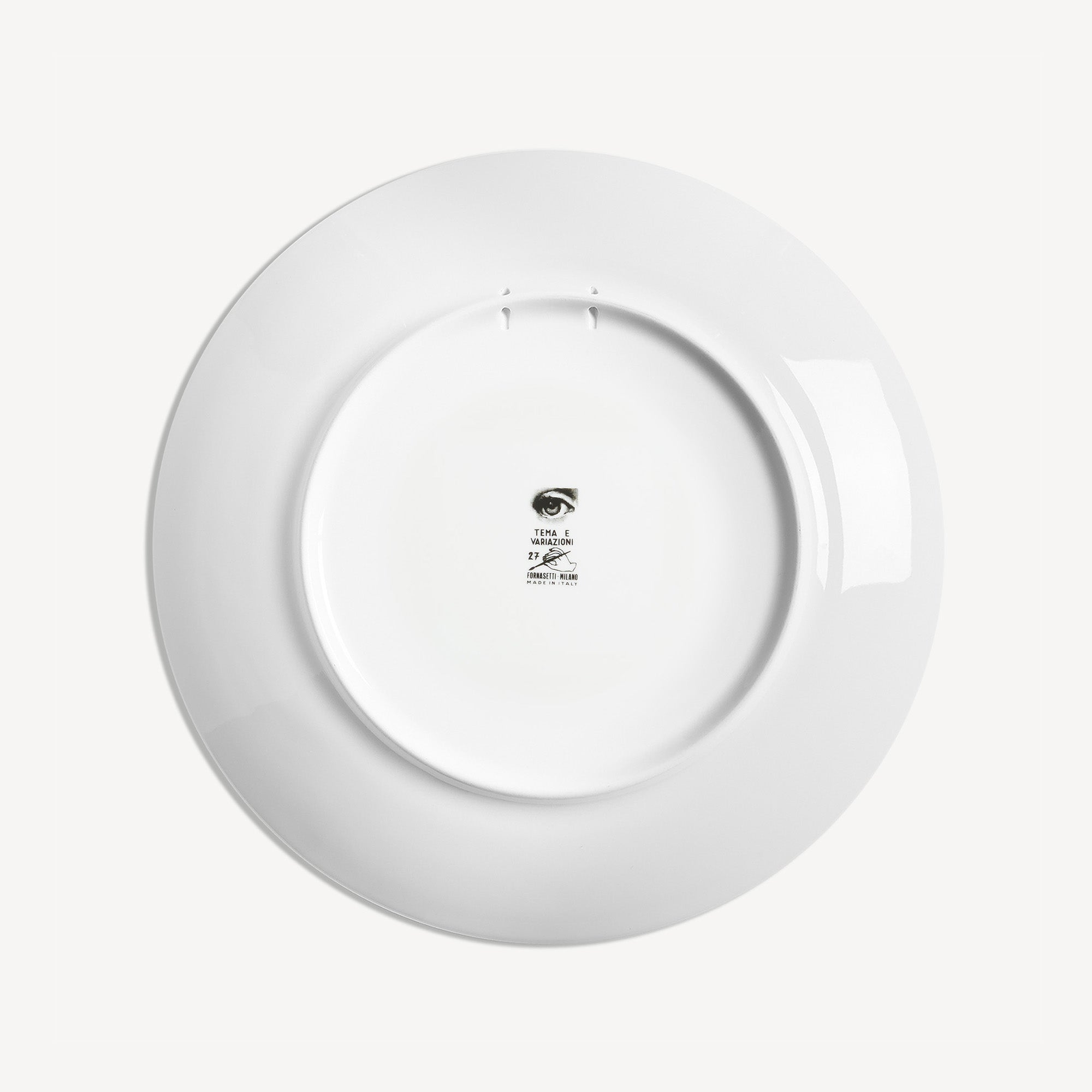 Piatto Tema e Variazioni n.27 in Bianco/Nero | Fornasetti