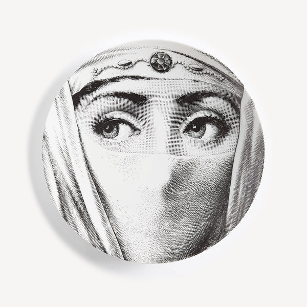 Wall plate Tema e Variazioni n.84 in White/Black | Fornasetti