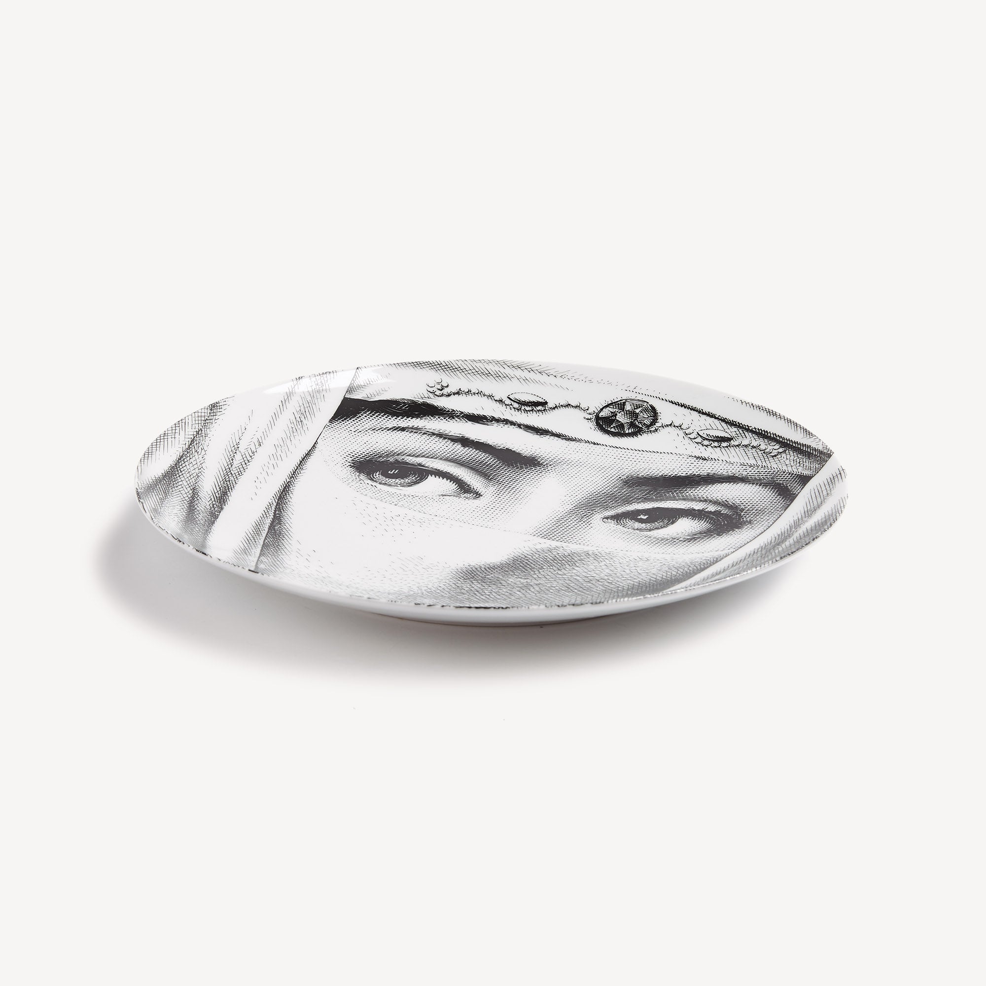 Wall plate Tema e Variazioni n.84 in White/Black | Fornasetti
