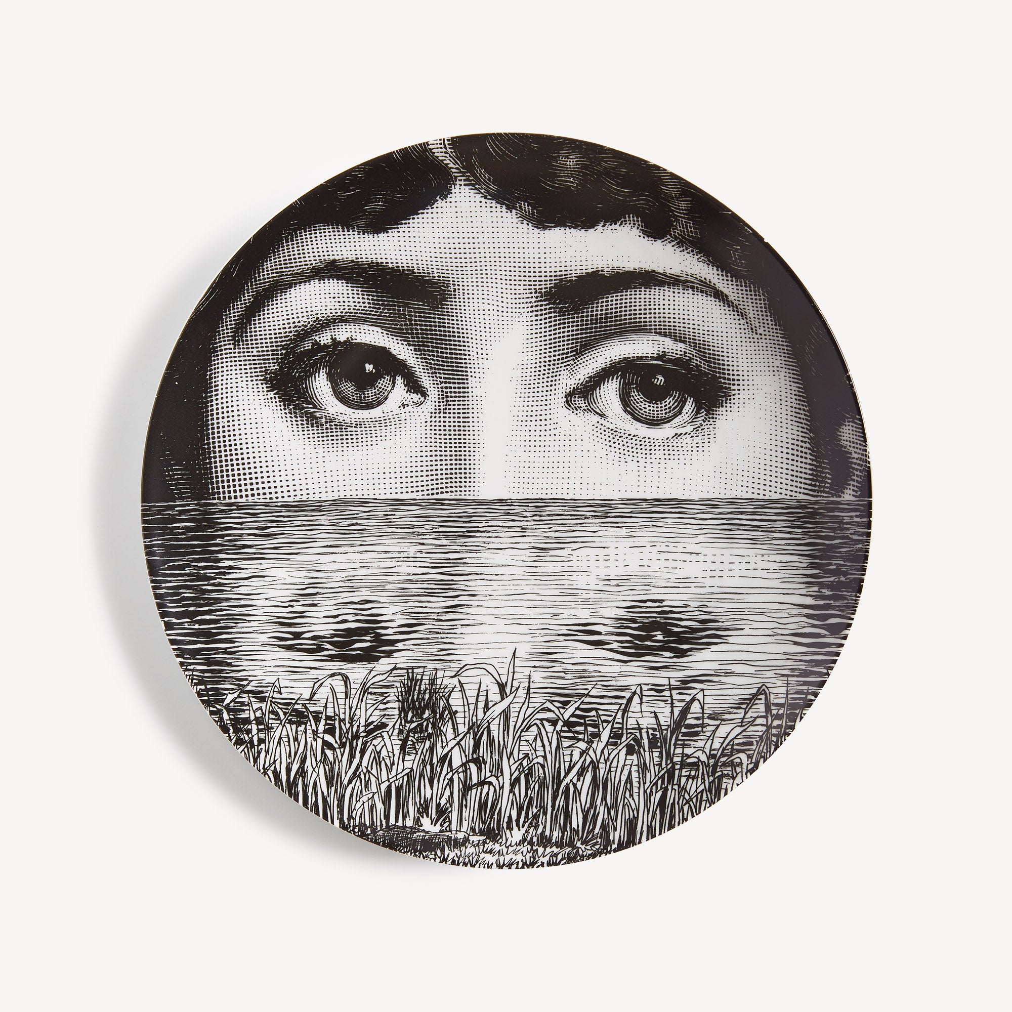 Wall plate Tema e Variazioni n.89 in White/Black | Fornasetti
