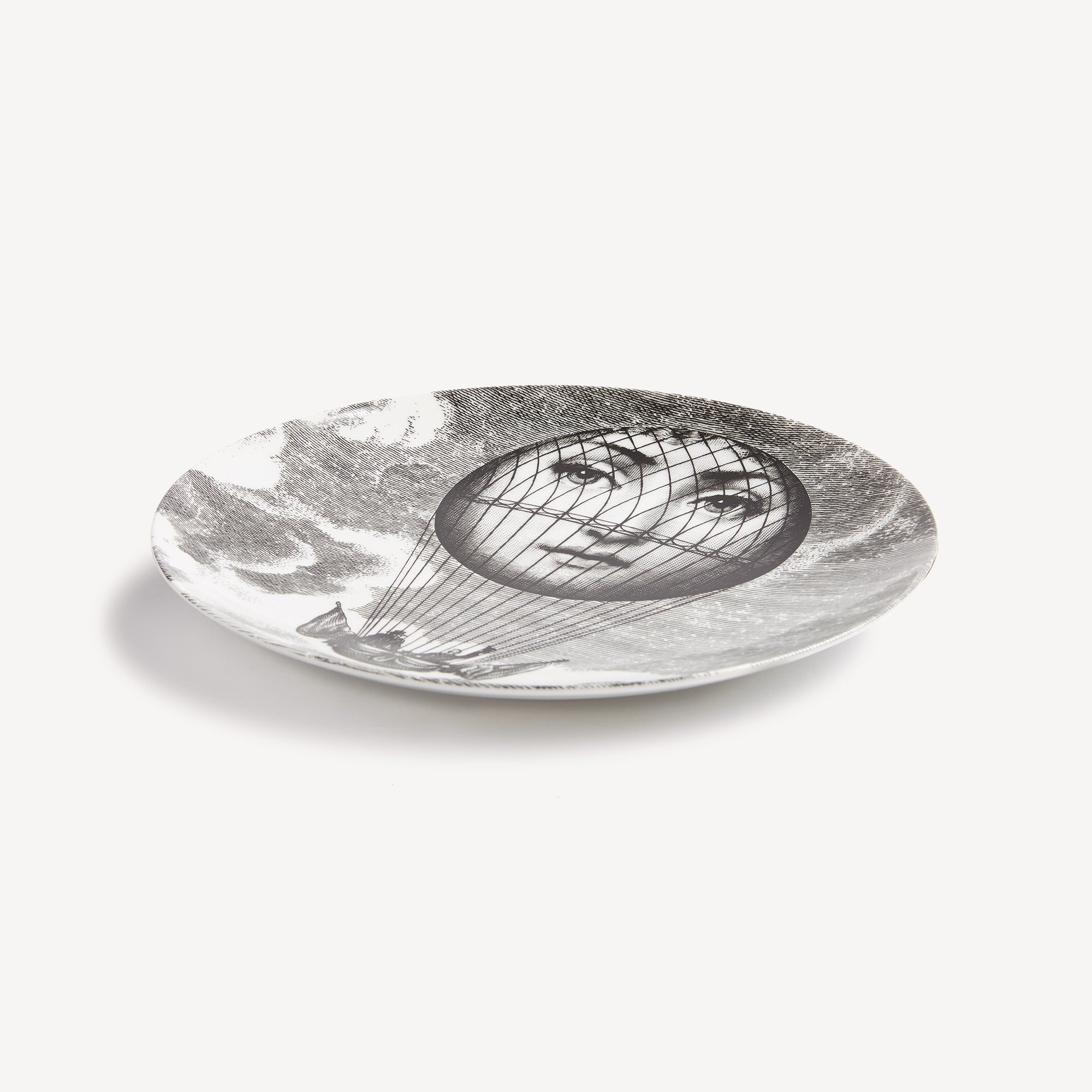 Wall plate Tema e Variazioni n.93 in White/Black | Fornasetti