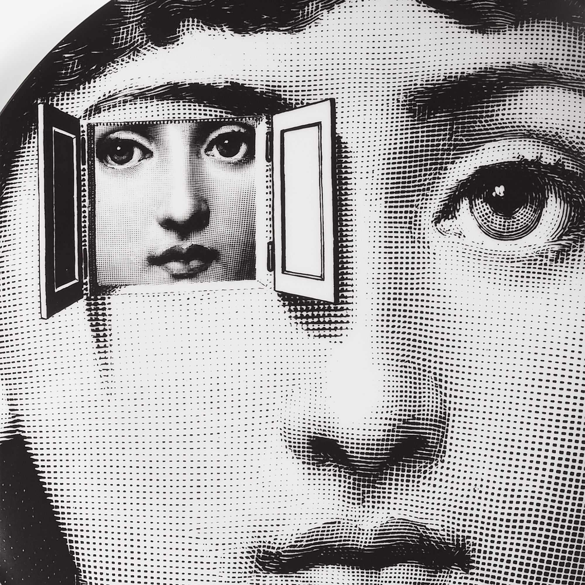 Wall plate Tema e Variazioni n.116 in White/Black | Fornasetti