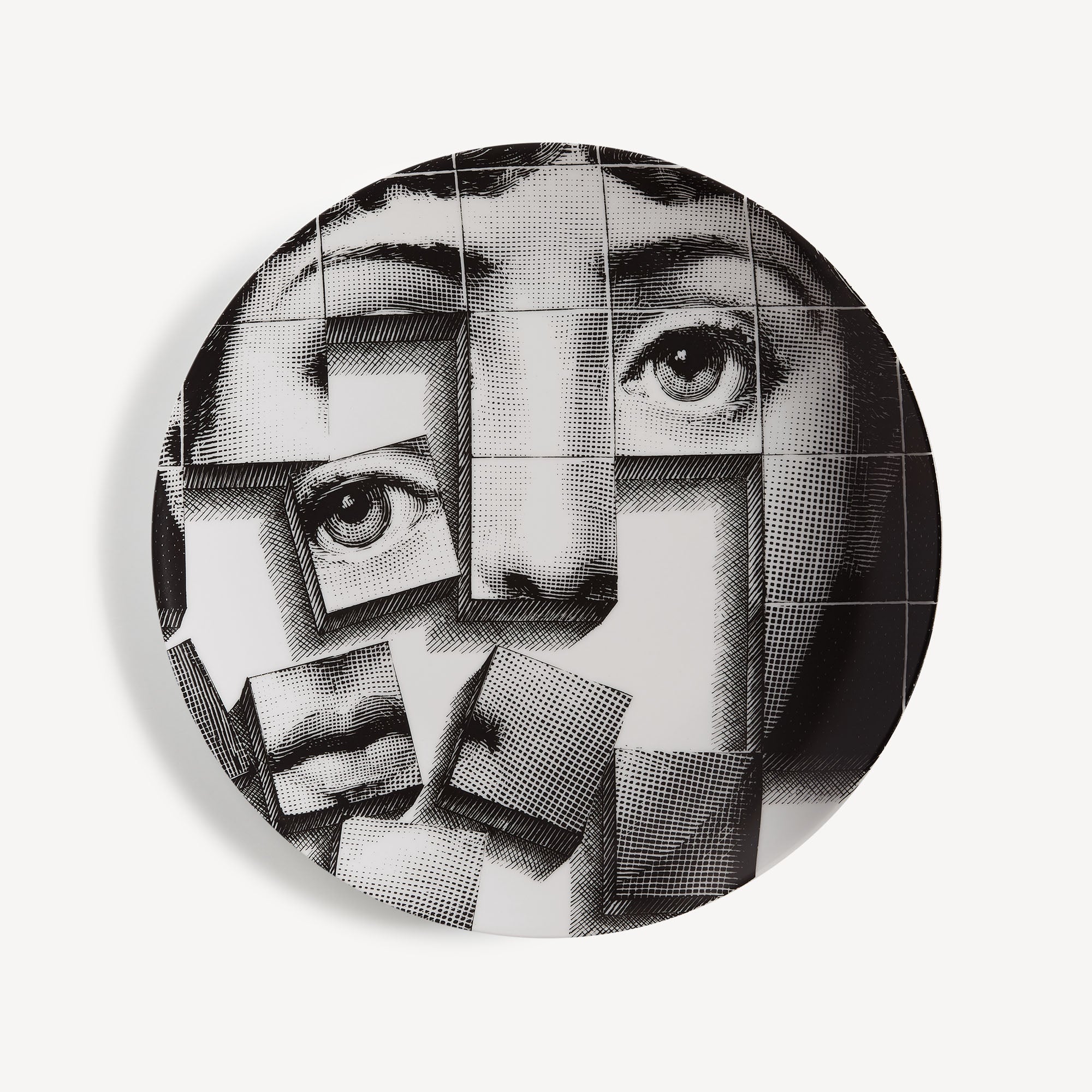 Wall plate Tema e Variazioni n.180 in White/Black | Fornasetti