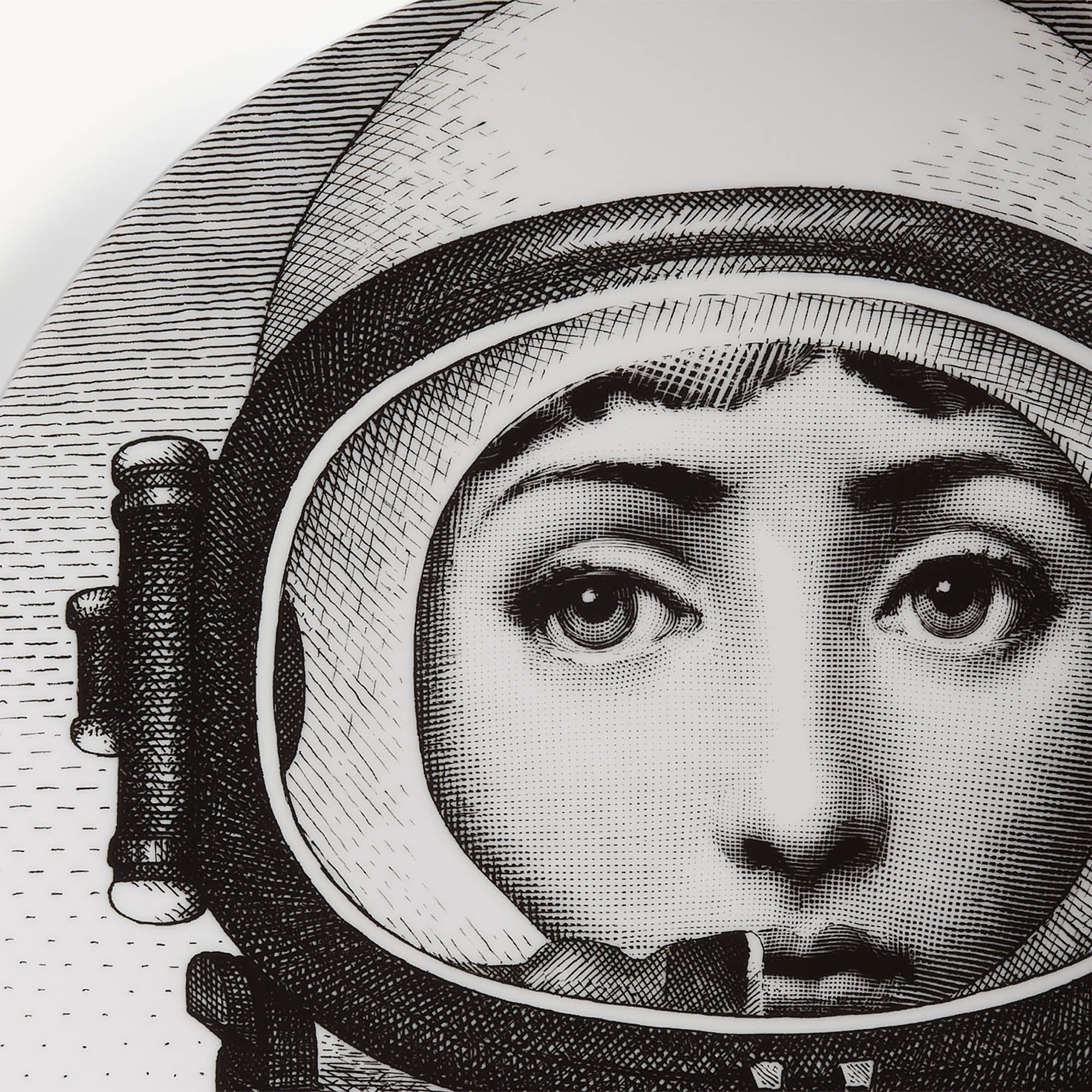 Wall plate Tema e Variazioni n.181 in White/Black | Fornasetti