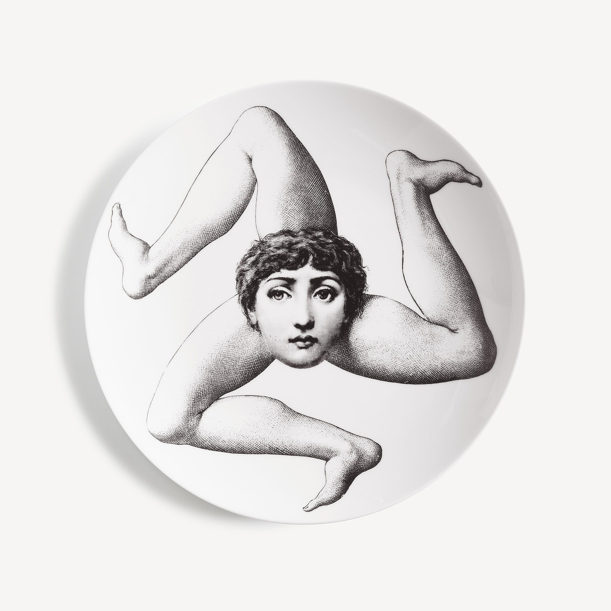 Wall plate Tema e Variazioni n.186 in White/Black | Fornasetti