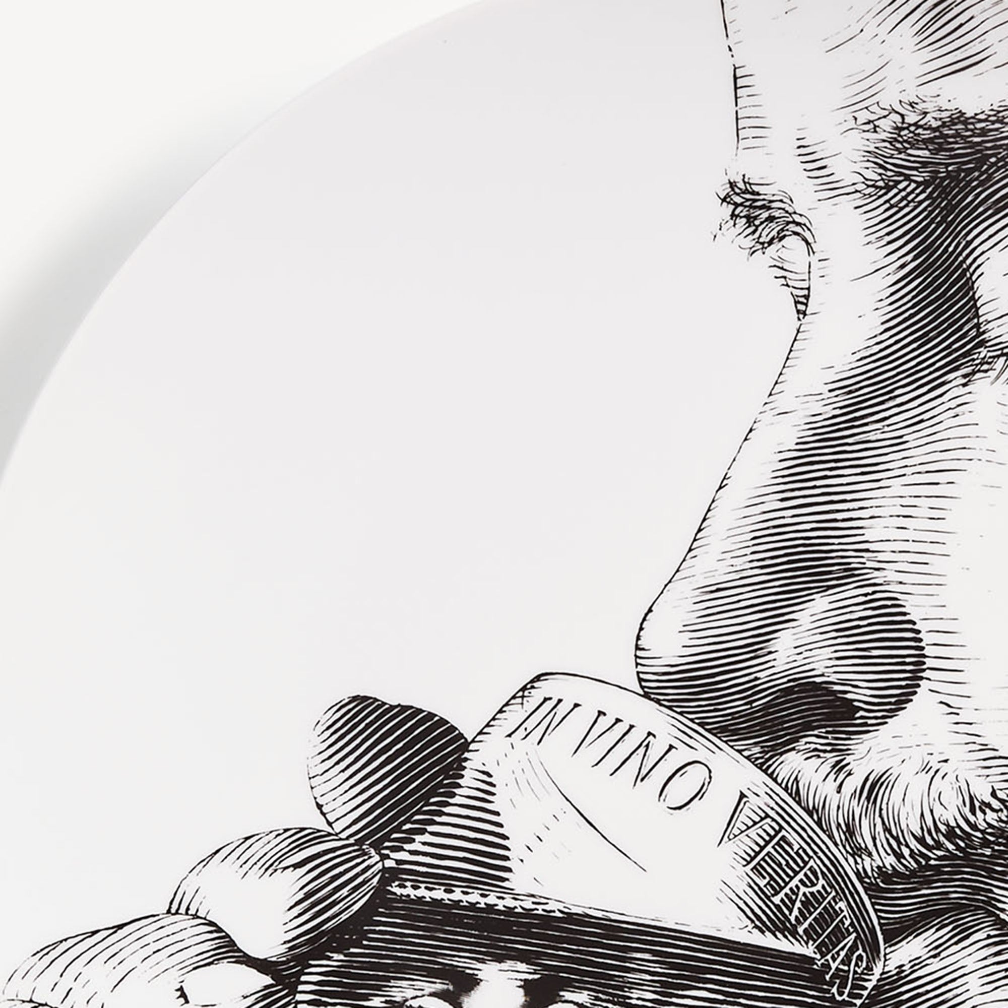 Wall plate Tema e Variazioni n.256 in White/Black | Fornasetti