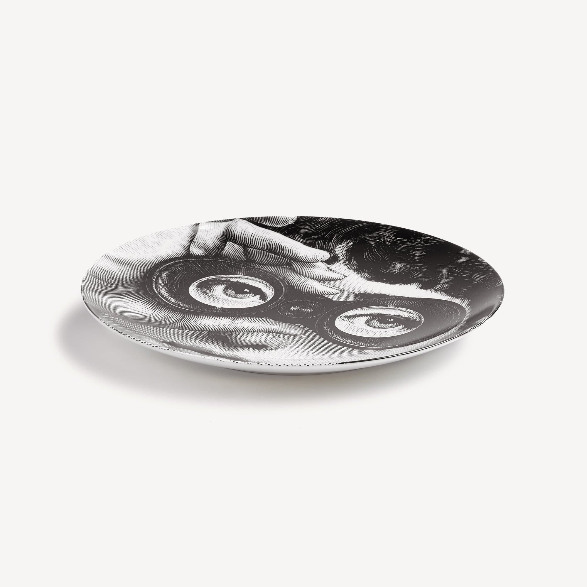 Wall plate Tema e Variazioni n.286 in White/Black | Fornasetti