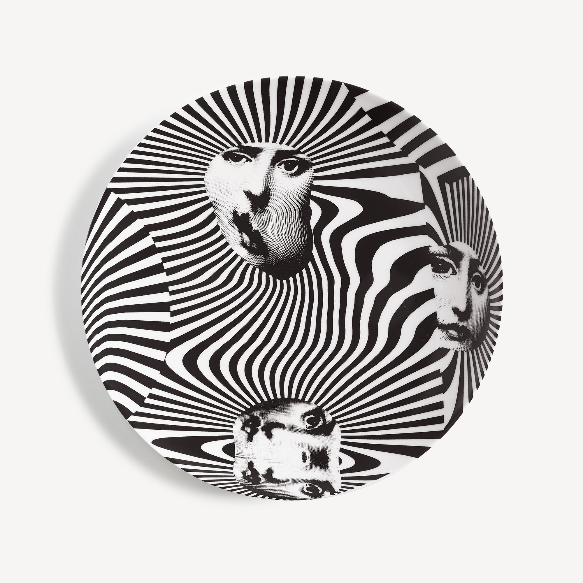 Wall plate Tema e Variazioni n.312 in White/Black | Fornasetti