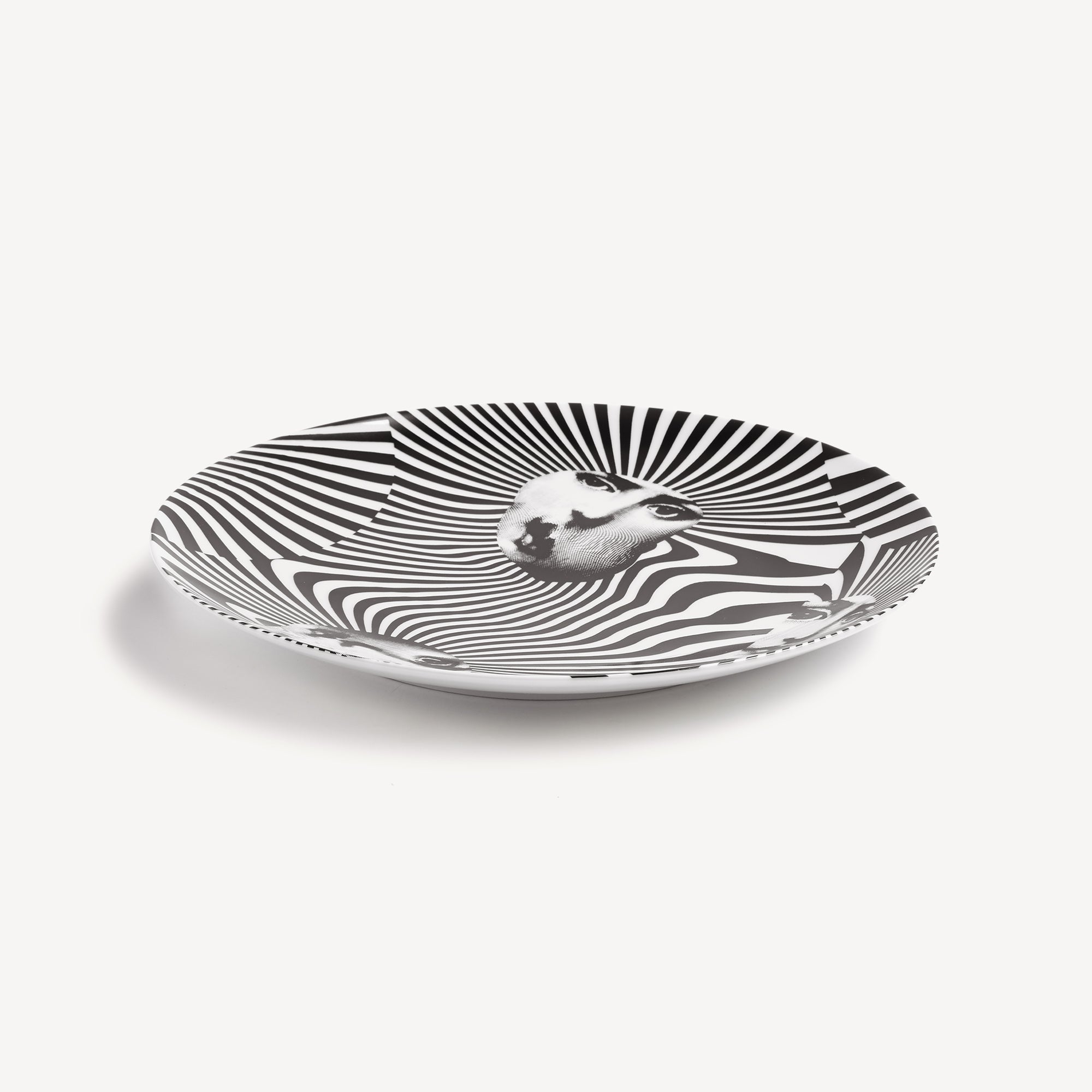 Wall plate Tema e Variazioni n.312 in White/Black | Fornasetti