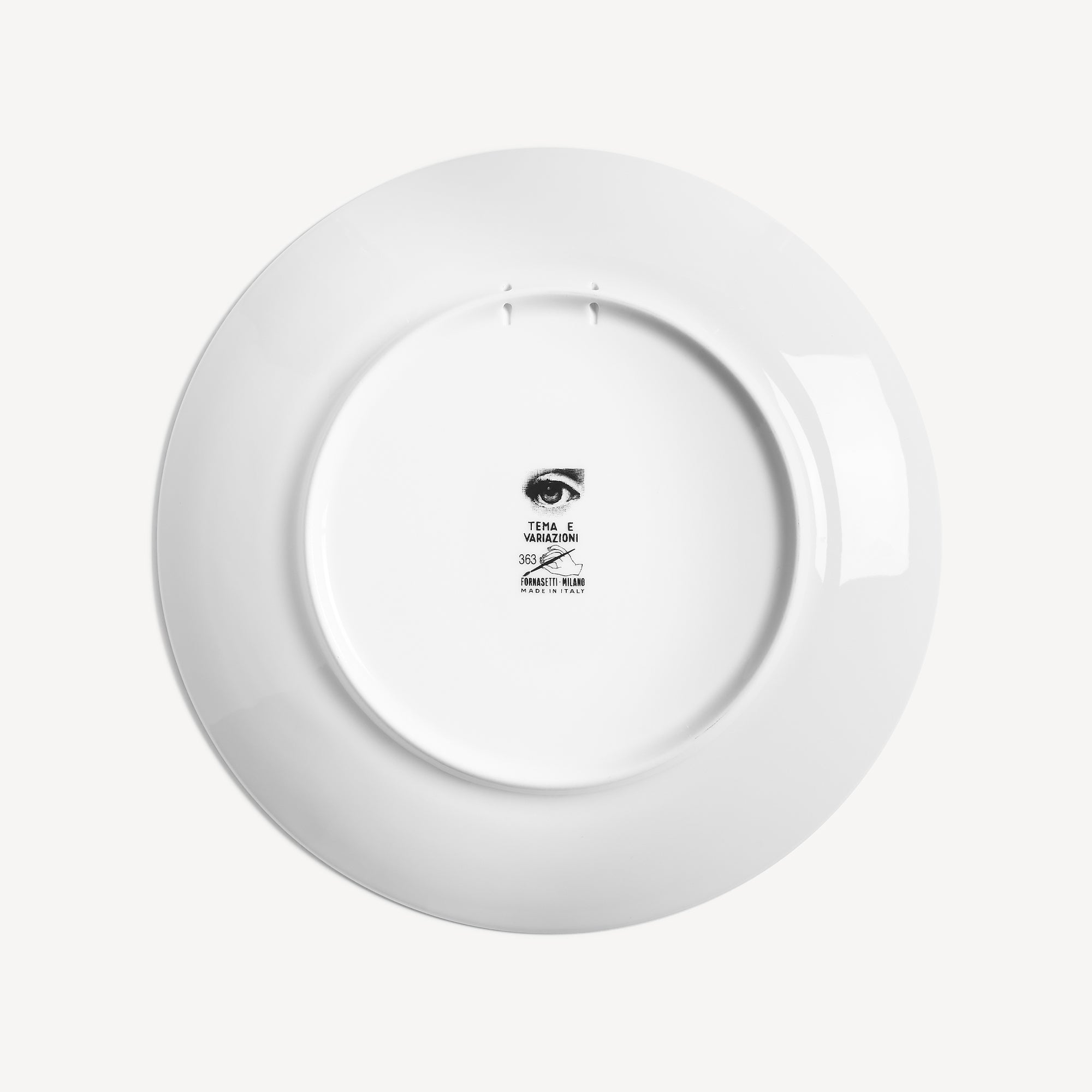 Wall plate Tema e Variazioni n.363 in White/Black | Fornasetti