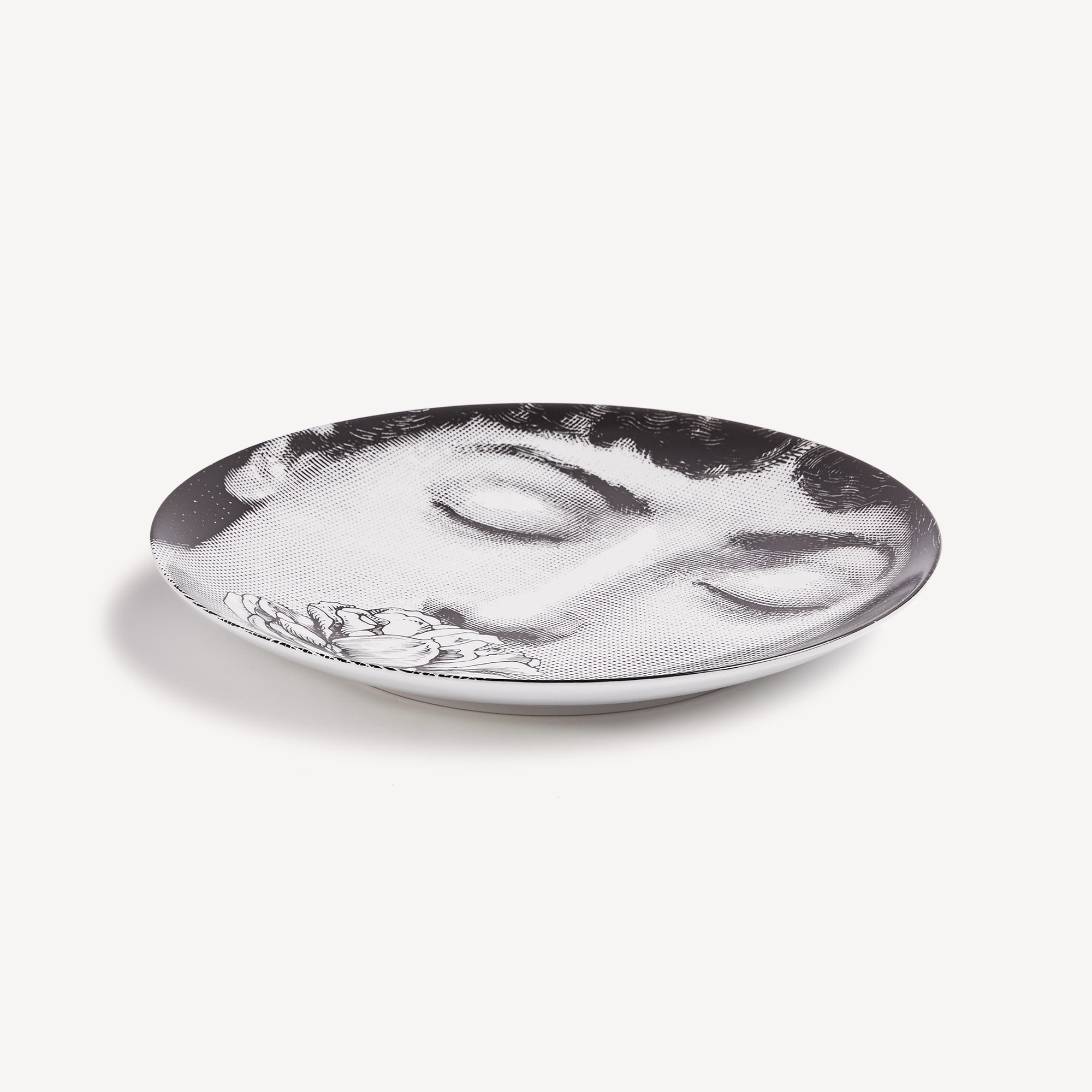 Wall plate Tema e Variazioni n.393 in White/Black | Fornasetti
