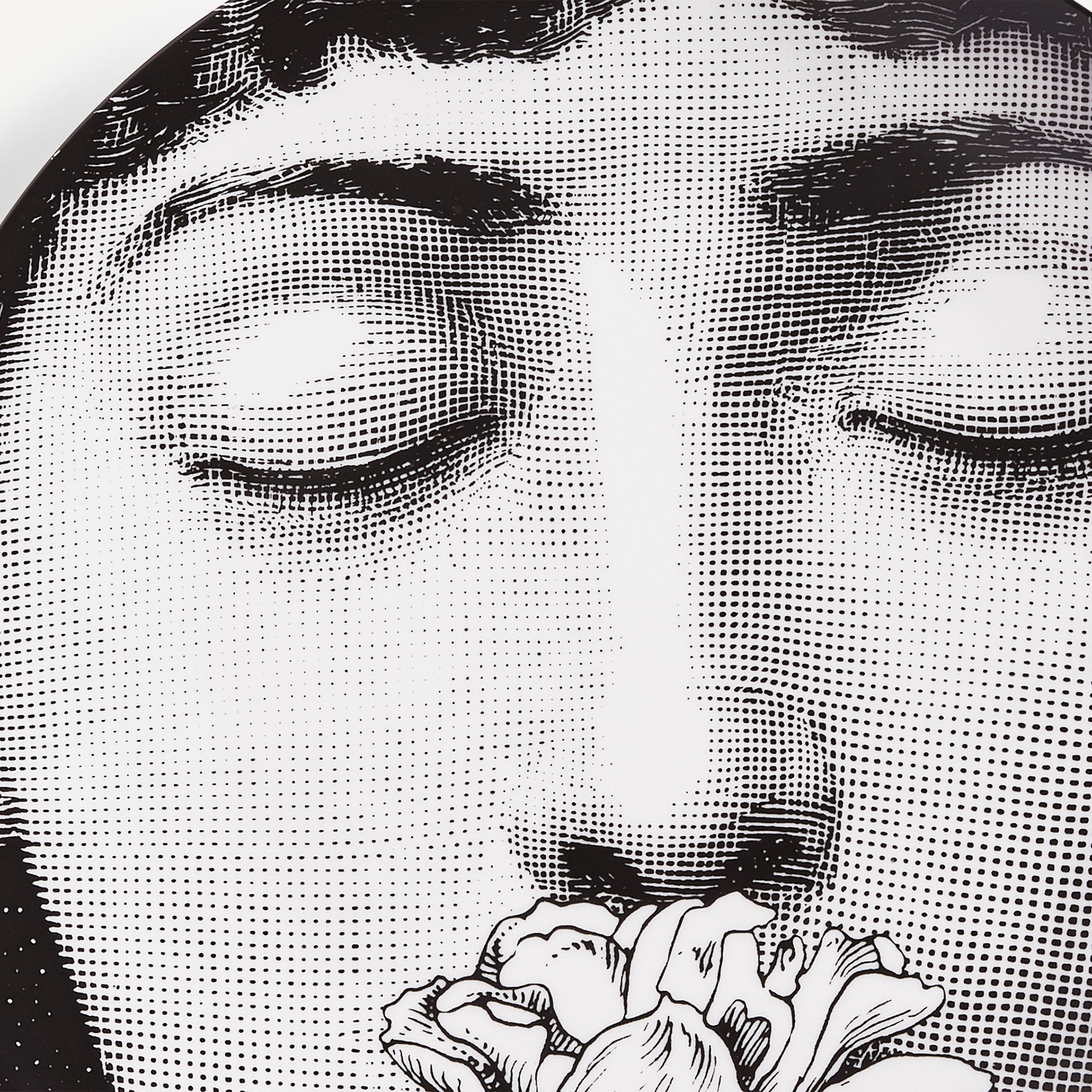 Wall plate Tema e Variazioni n.393 in White/Black | Fornasetti