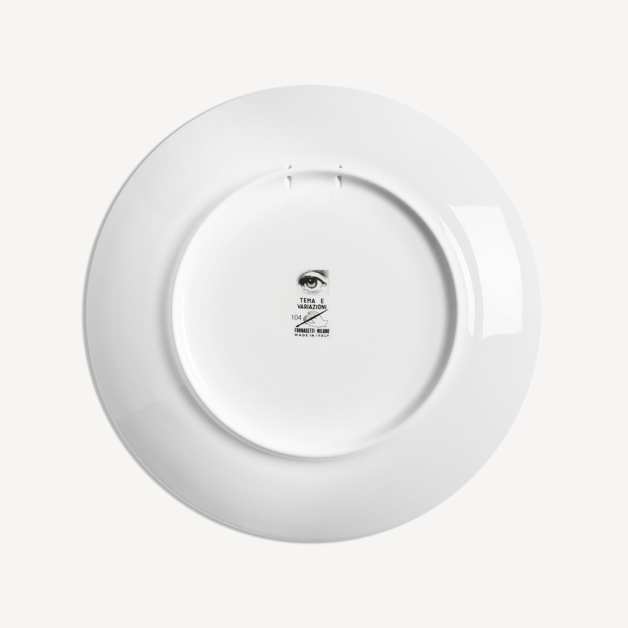 Fornasettiフォルナセッティ cammei プレート 皿 Wall plate Tema e Variazioni n.104 in White/Black/Gold