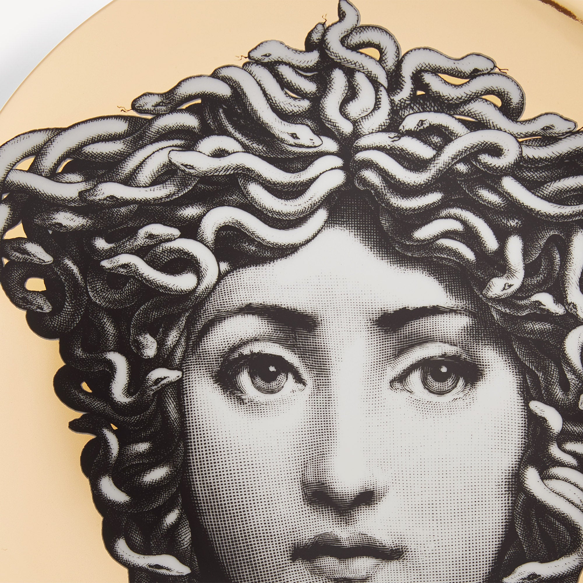 Wall plate Tema e Variazioni n.217 in White/Black/Gold