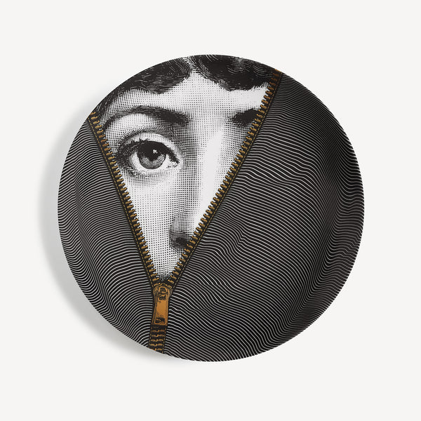 Wall plate Tema e Variazioni n.401 in White/Black/Gold