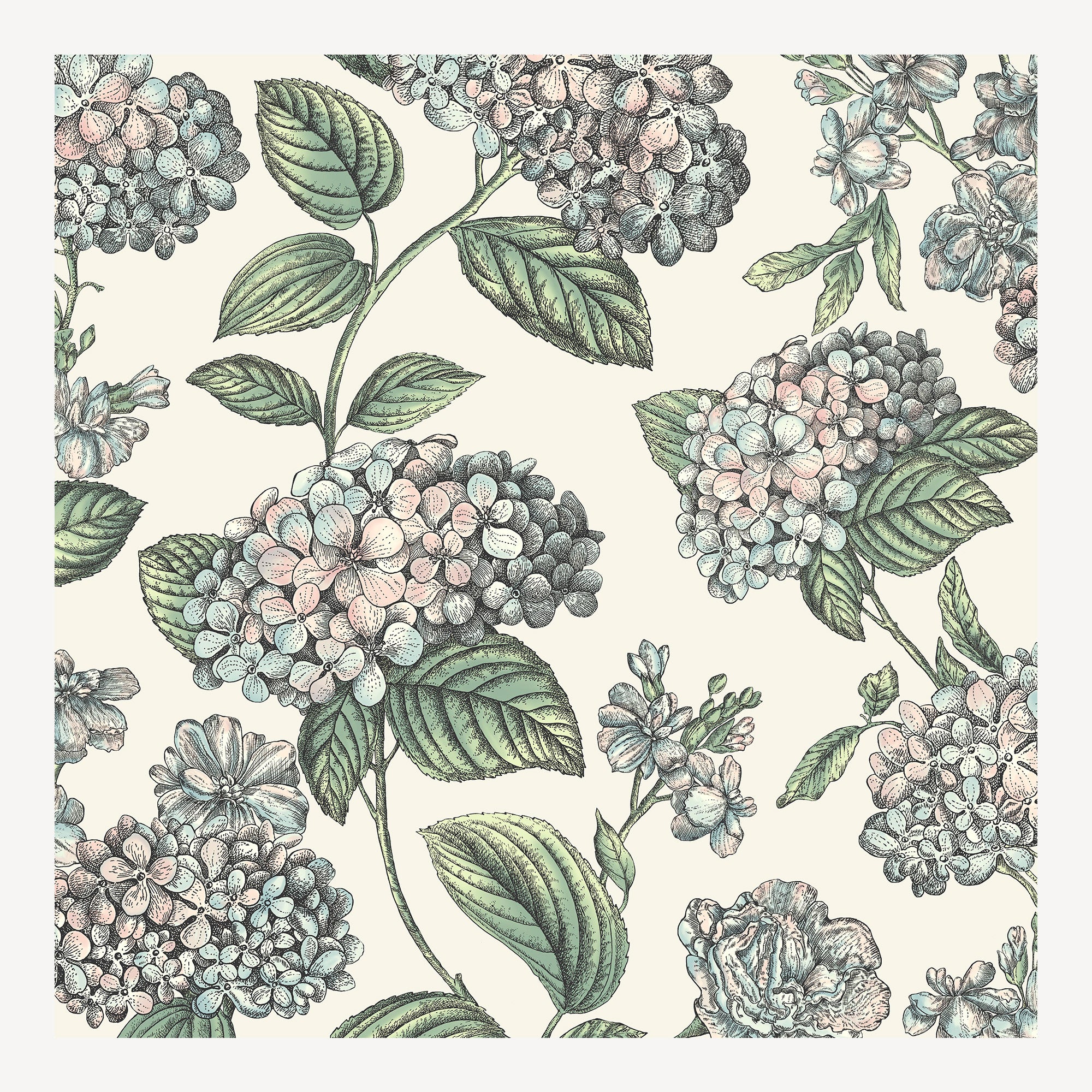 Wallpaper Ramo di Ortensia