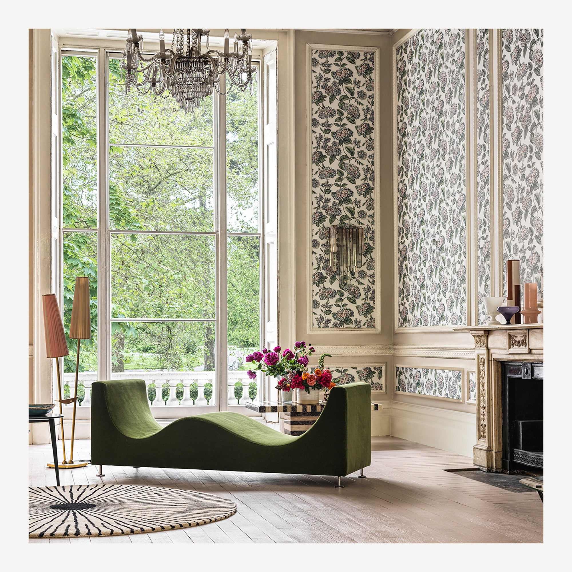 Wallpaper Ramo di Ortensia