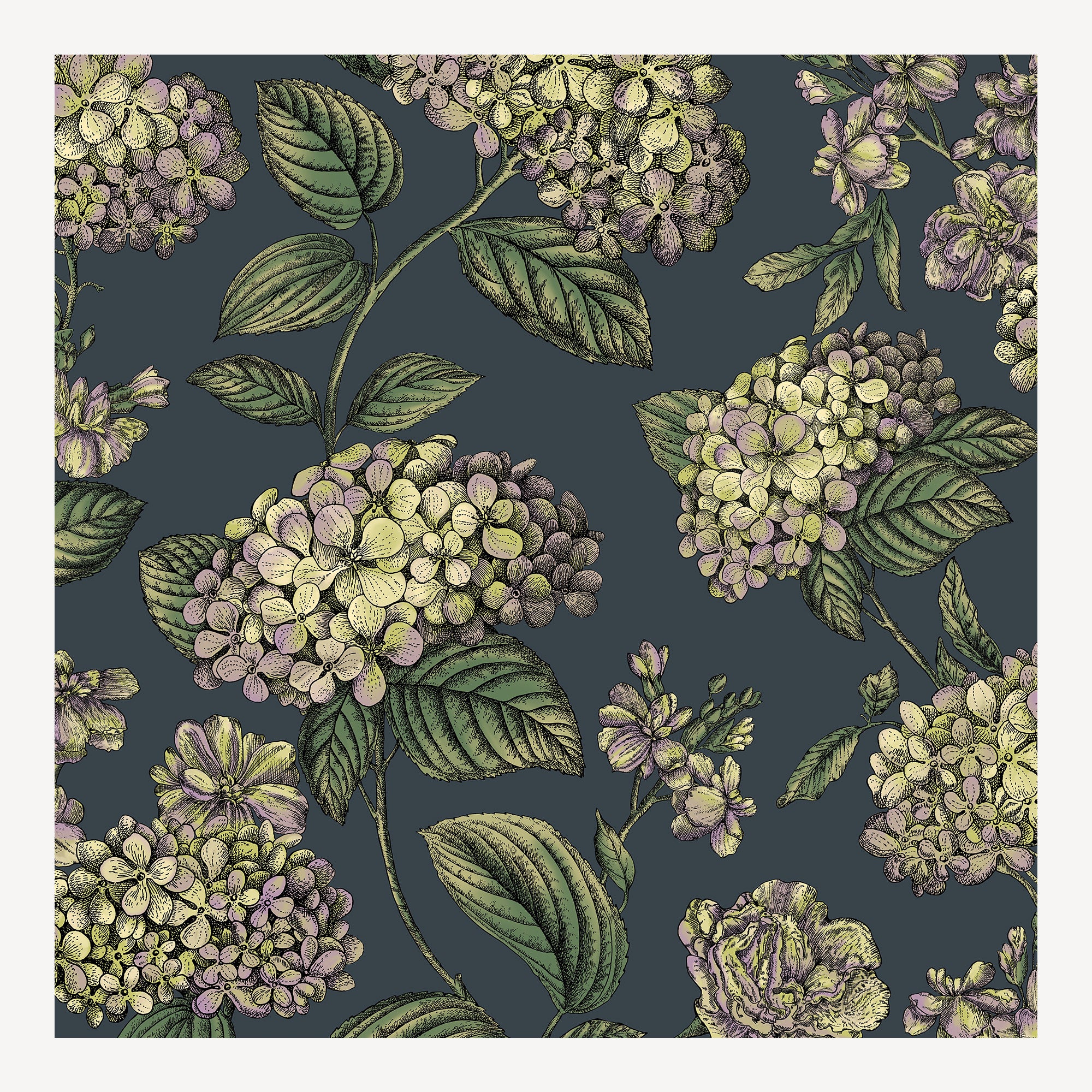 Papier peint Ramo di Ortensia