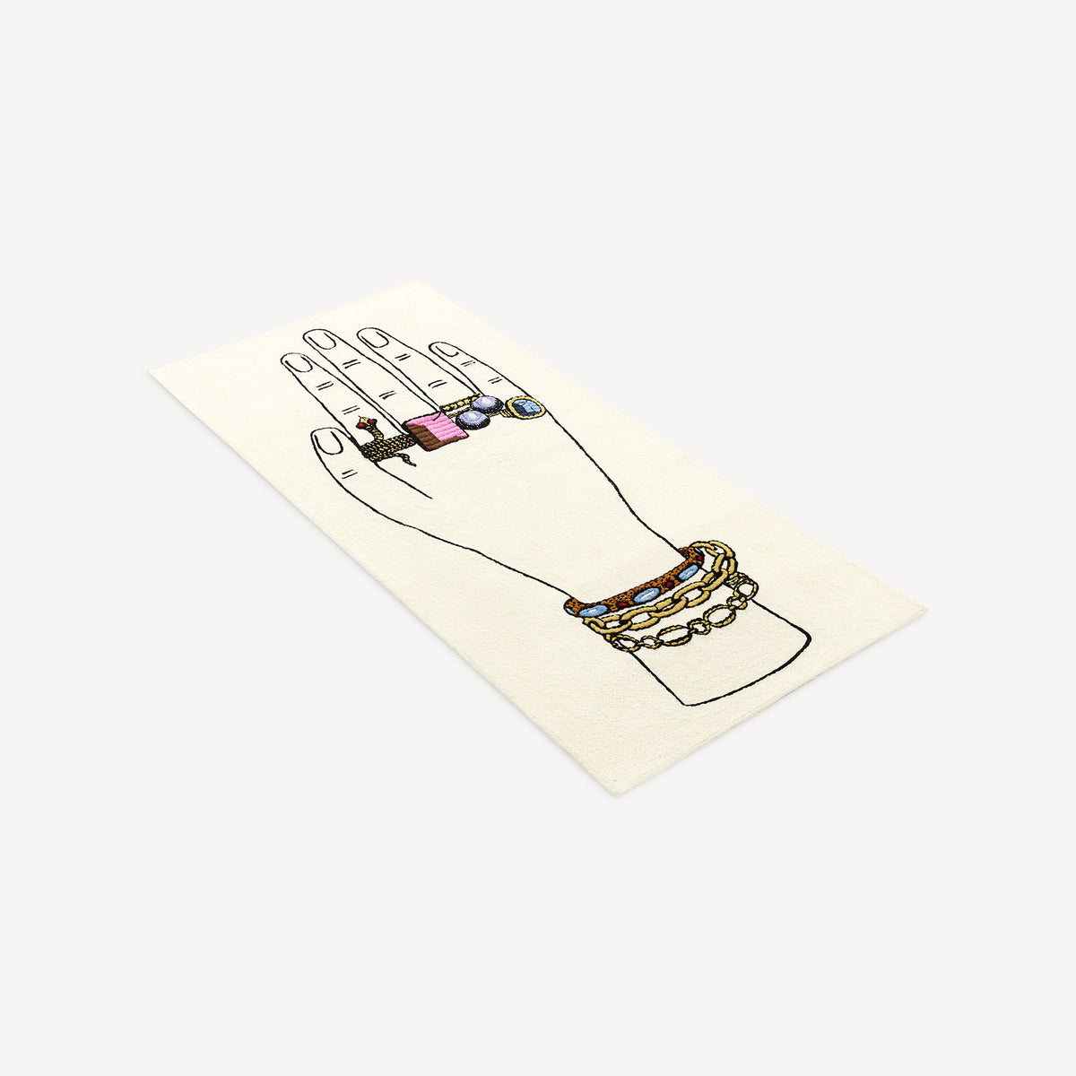 Tapis Mano con Gioielli