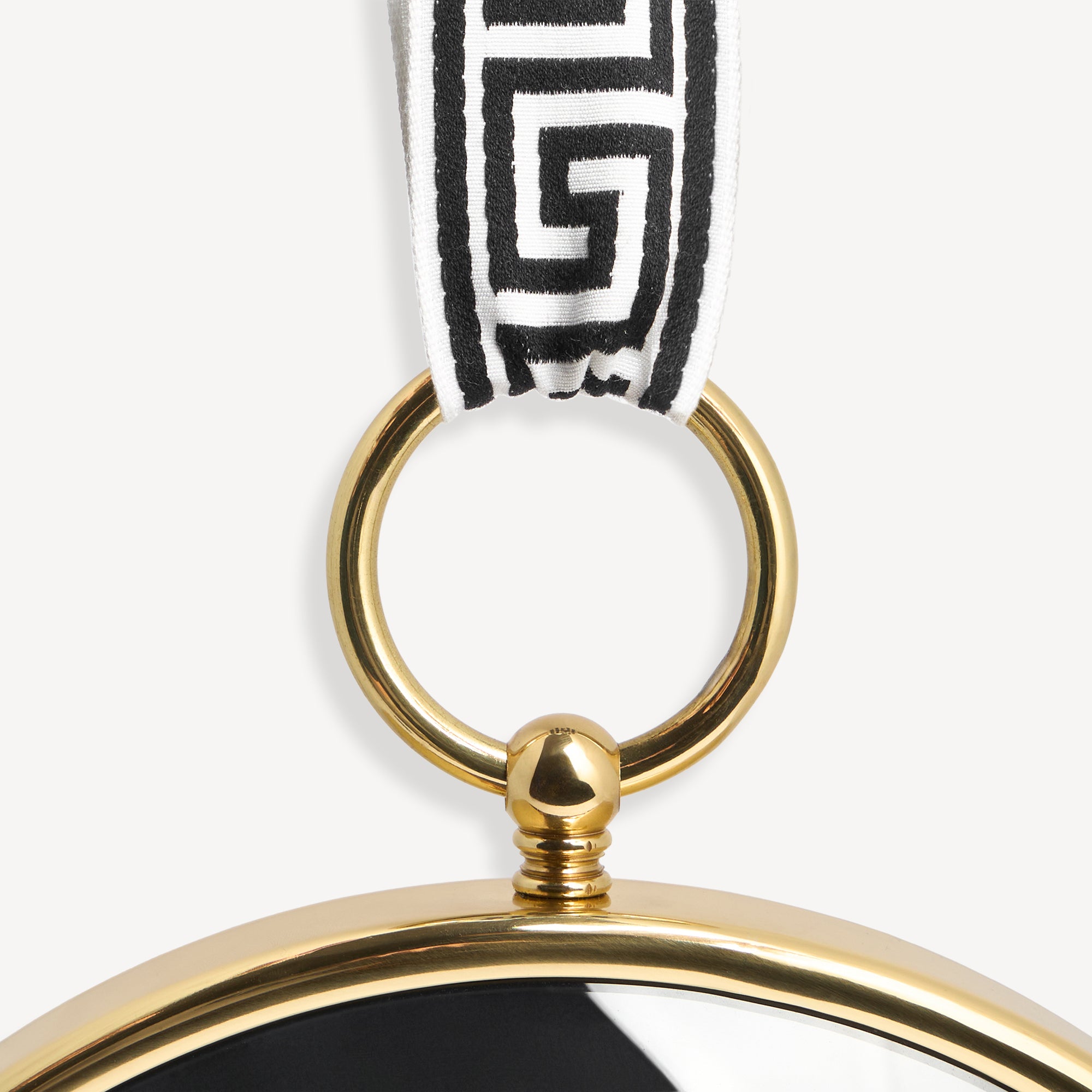 Suspended wall clock Giorno e Notte with ribbon