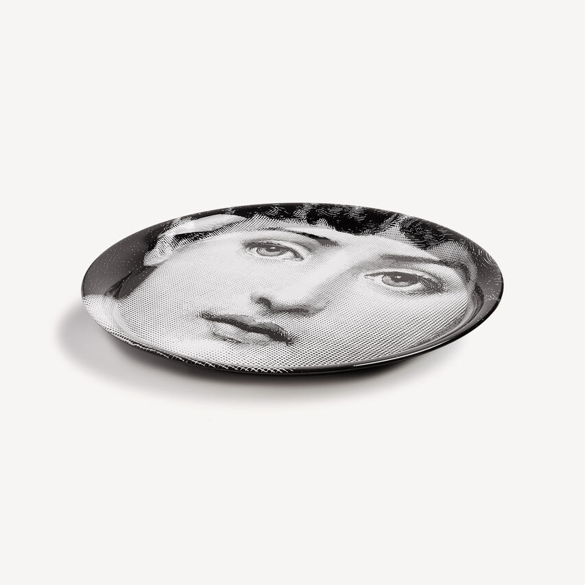 FORNASETTI Tray Tema e Variazioni n.1 White/Black C32X022FOR21BIA