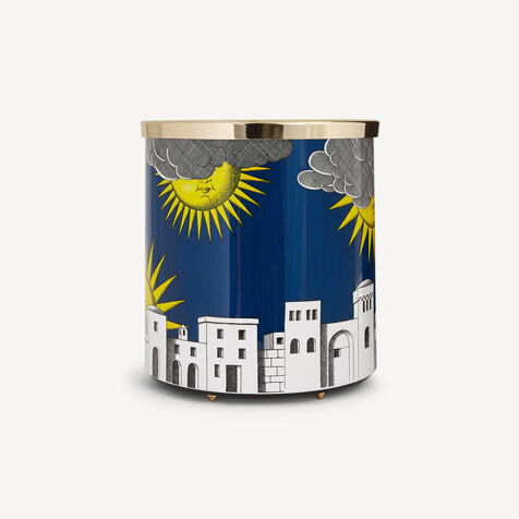 FORNASETTI Paper basket Sole di Capri Multicolour C11Y079FOR21MUL