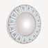 FORNASETTI Frame with convex mirror Architettura Celeste White/Black/Blue C39Y441FOR21AZZ