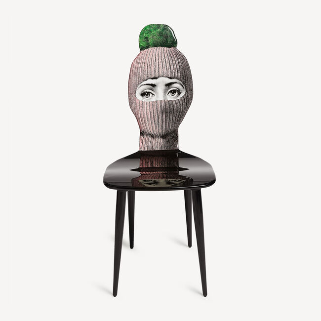 Fornasetti Chair Lux Gstaad In Pink/green/black