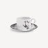 FORNASETTI Tea cup Tema e Variazioni Mano white/black P39X306FOR21BIA