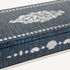 FORNASETTI Console with drawer Giro di conchiglie silver/blue M40Y134BCFOR23BLU