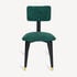 FORNASETTI Upholstered chair Malachite Green/Black M66Y104POFOR24VER