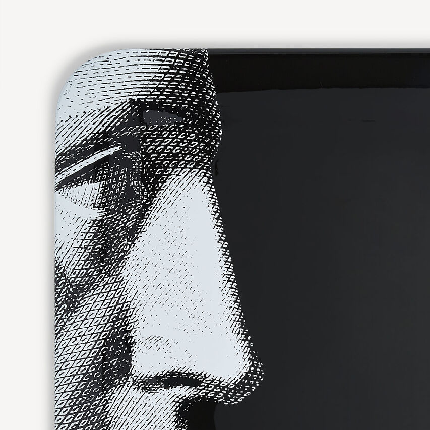 FORNASETTI Tray Profili White/Black C24X213FOR23NER