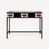 FORNASETTI Console with drawer Kiss Red/White/Black M40Y005BNFOR24ROS