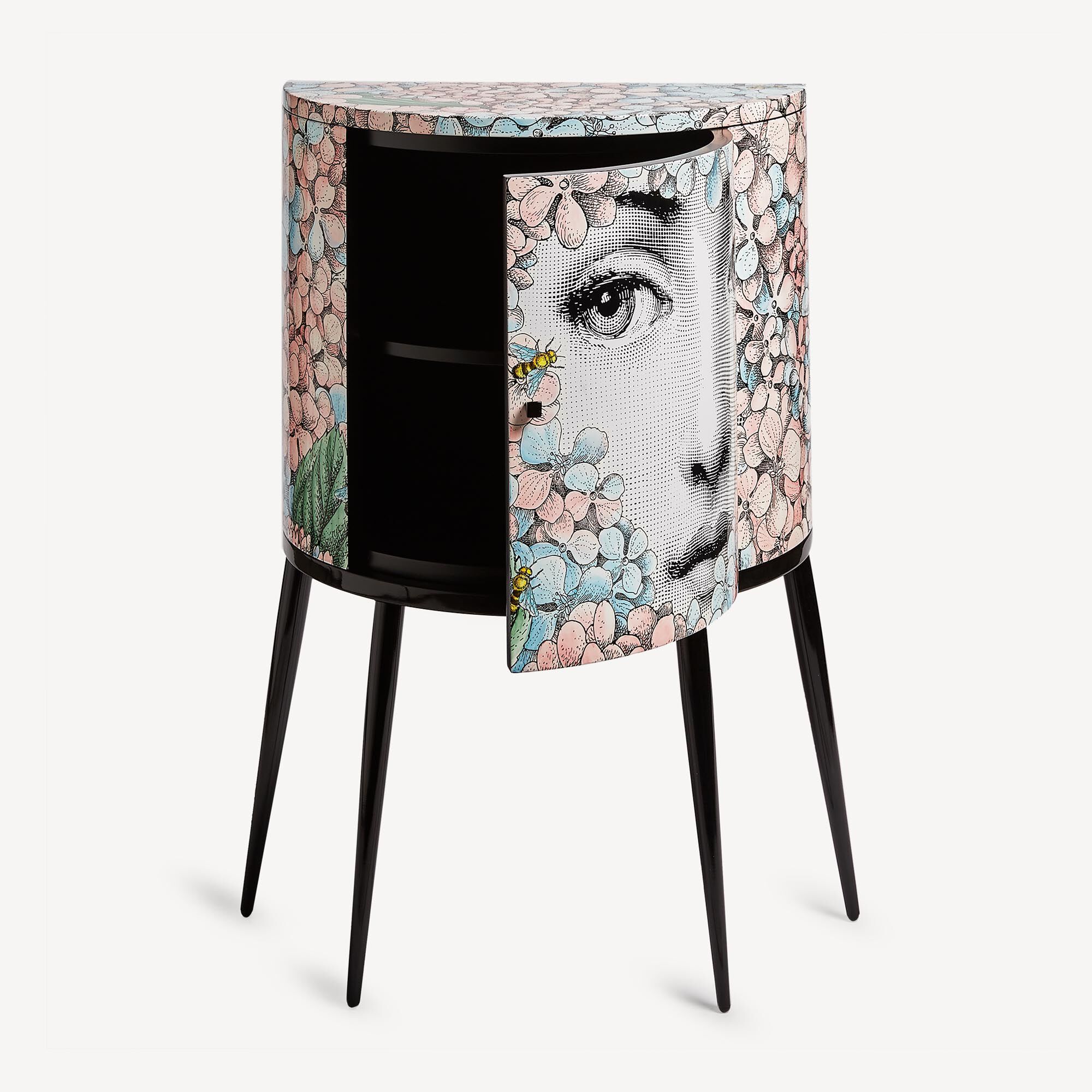 その他 fornasetti Console Serratura su Malachite in White/Black/Green | Fornasetti®