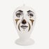 FORNASETTI Vase Clown white/black/gold FOR10482FOR21ORO