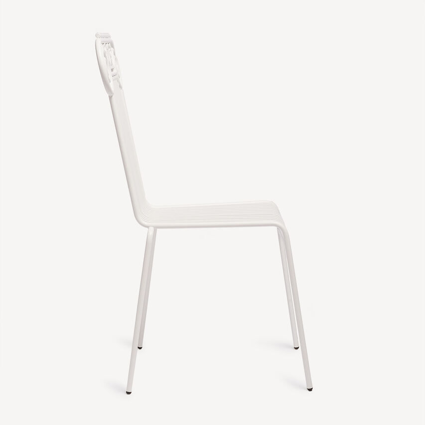 FORNASETTI Outdoor Chair Capitellum White M28E001FOR22BIA