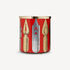 FORNASETTI Paper basket Pennini gold/silver/red C11Z075FOR21ROS