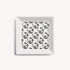 FORNASETTI Square Plate Tema e Variazioni n.197 white/black P32X197FOR23BIA