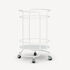 FORNASETTI Round food trolley White C51E001FOR22BIA