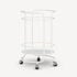FORNASETTI Round food trolley white C51E001FOR22BIA