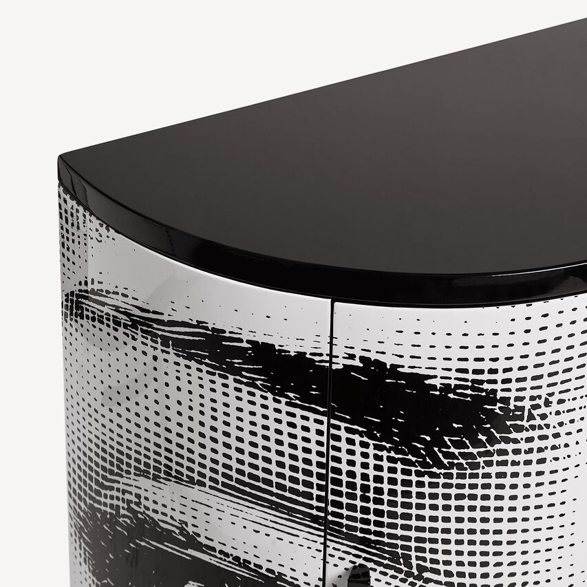 FORNASETTI Console Occhi White/Black M51X124FOR21BIA