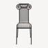 FORNASETTI Outdoor Chair Capitellum Black M28E003FOR22NER