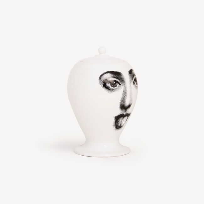 Shop Fornasetti Vase Antipatico In White/black