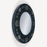 FORNASETTI Frame with flat mirror Giro di conchiglie Silver/Blue C39Y134SPFOR23BLU